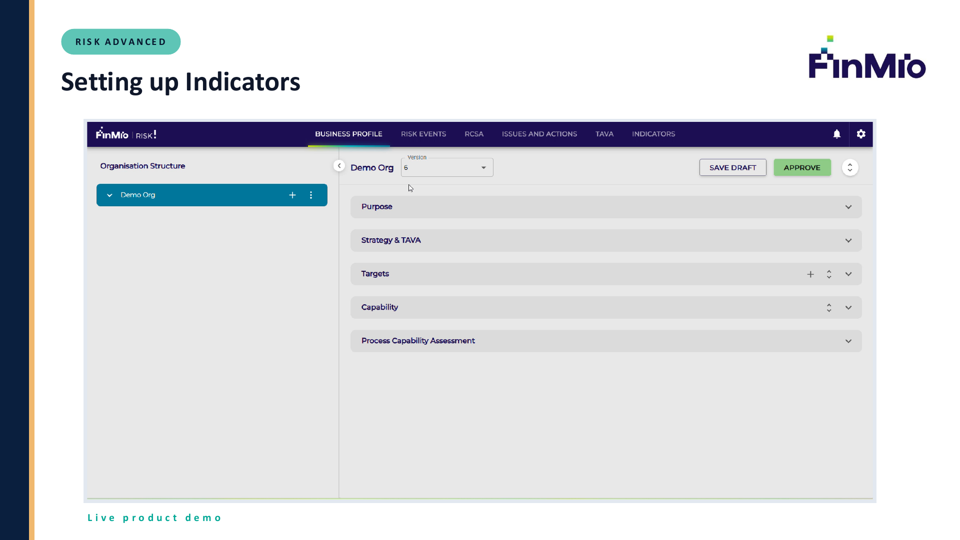 Setting up Indicators